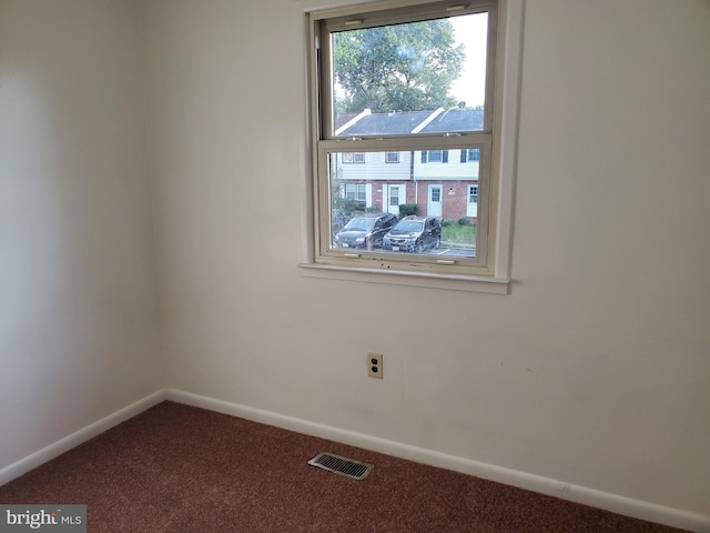 view of carpeted empty room