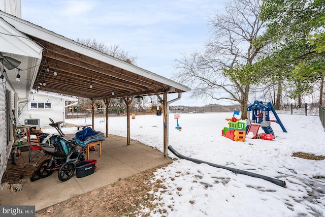 exterior space featuring central air condition unit