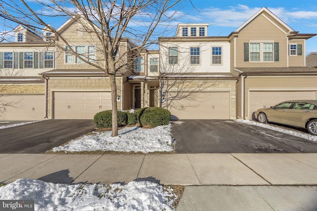 view of property with a garage