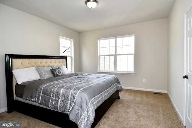 bedroom featuring carpet