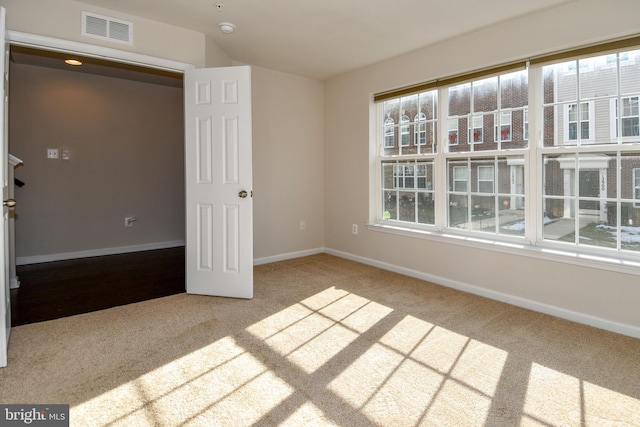 spare room with carpet floors