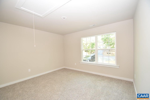 spare room with carpet floors