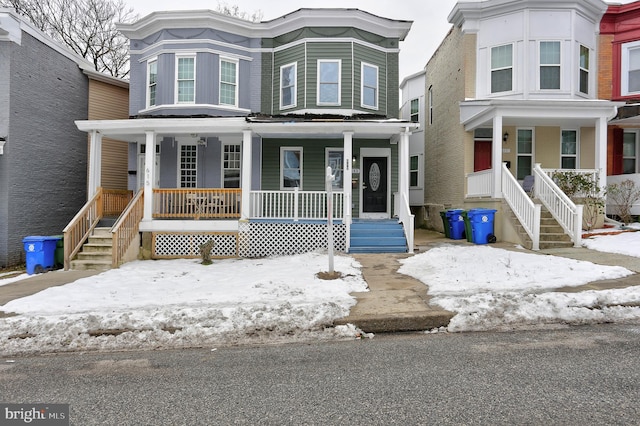 view of front facade with a porch