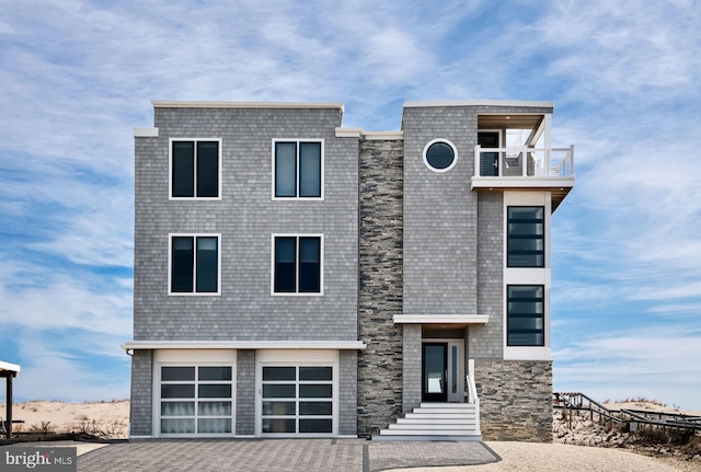 modern home with a garage