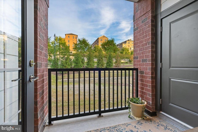 view of balcony