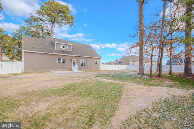 view of rear view of property