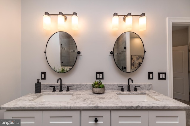 bathroom featuring vanity