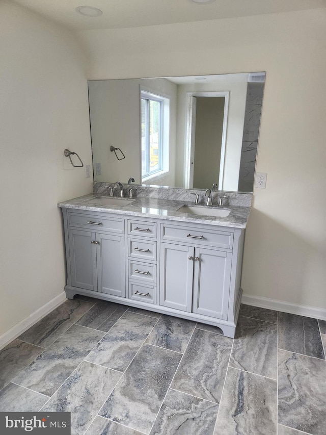 bathroom with vanity