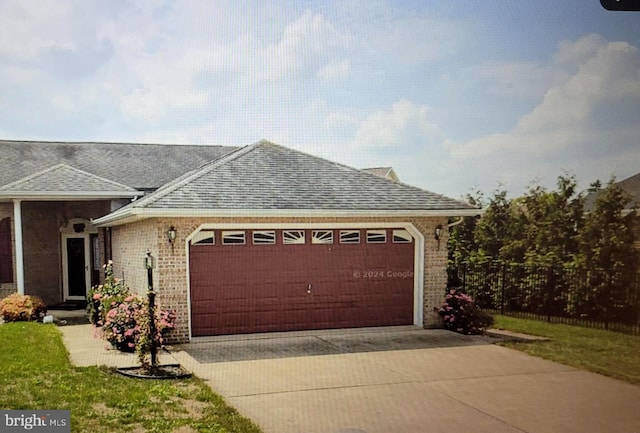 ranch-style house with a garage