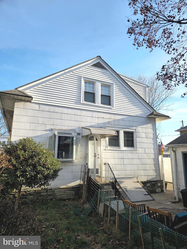 view of front of home