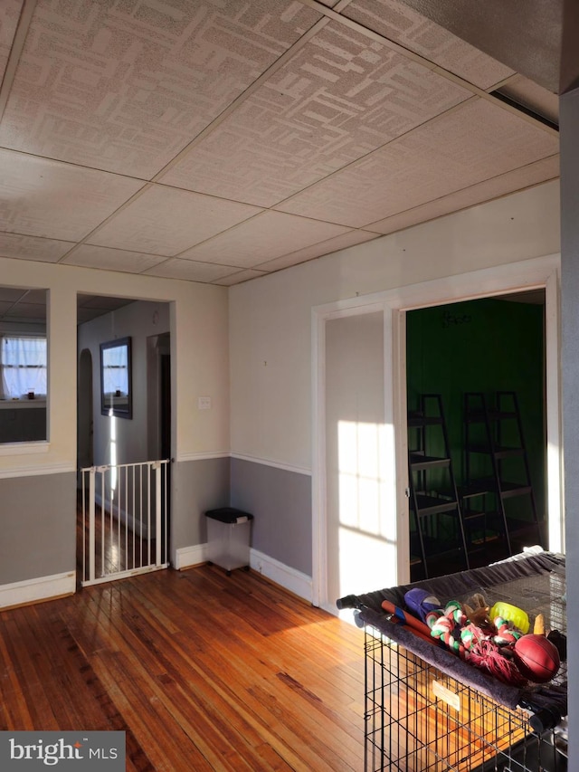 foyer featuring hardwood / wood-style floors