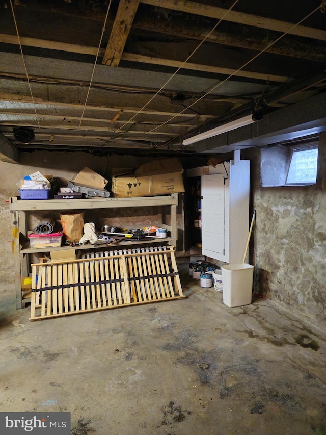 view of basement