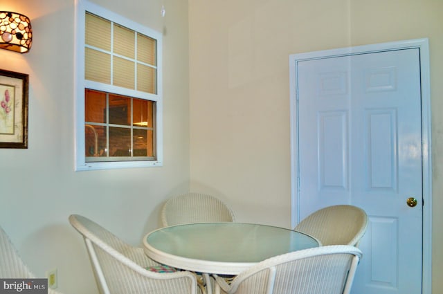 view of dining room