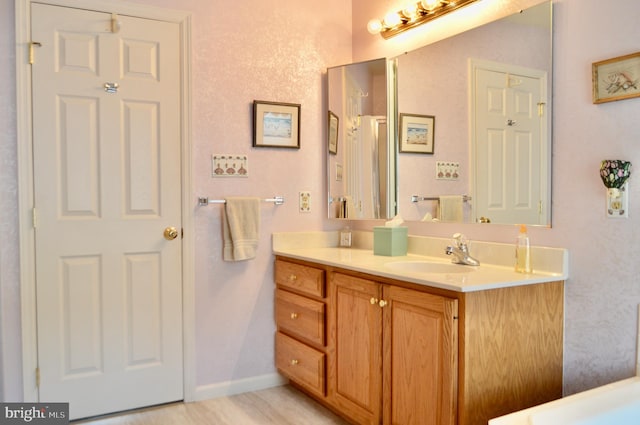 bathroom featuring vanity