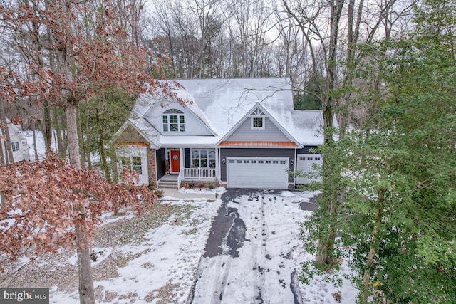 view of front of home with a porch