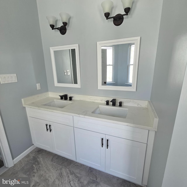 bathroom with vanity