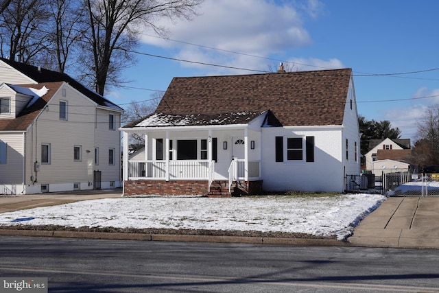 bungalow-style house featuring a porch