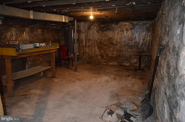 view of basement