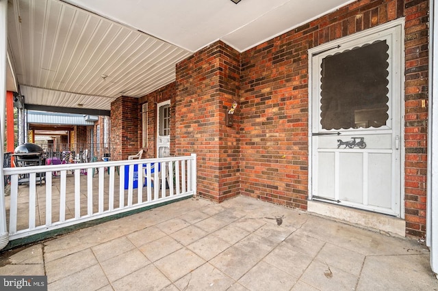 view of patio / terrace with area for grilling