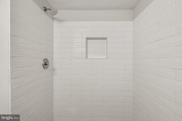 details with tiled shower