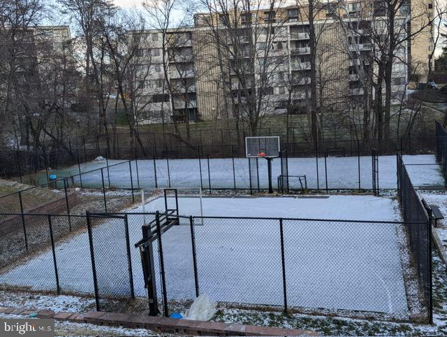 view of basketball court