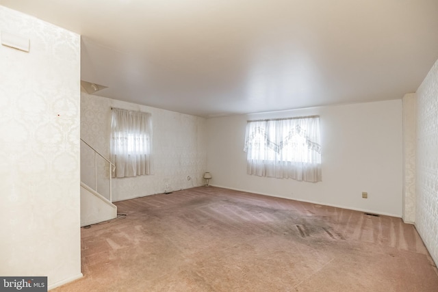 view of carpeted empty room