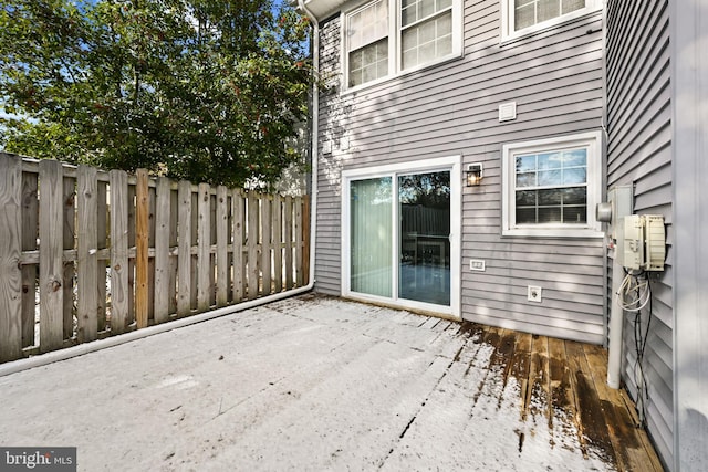 view of patio / terrace with a deck