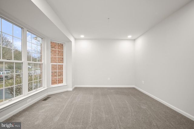 view of carpeted empty room