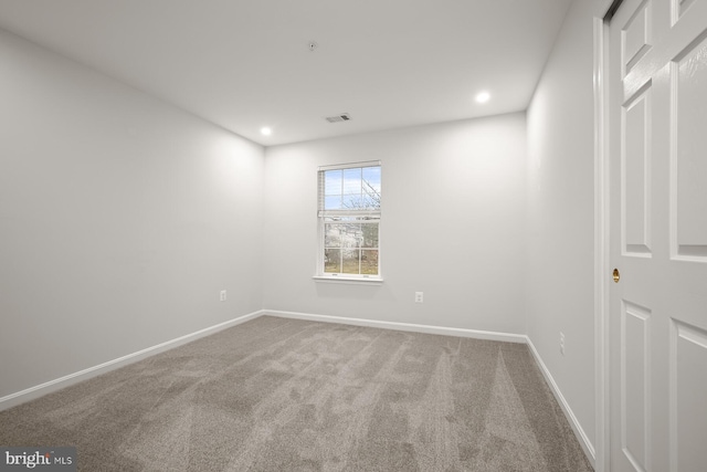 view of carpeted empty room