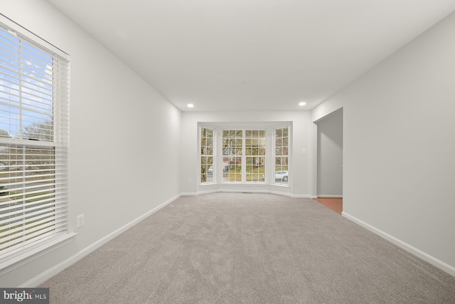 view of carpeted empty room