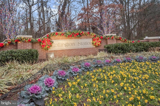 view of community / neighborhood sign