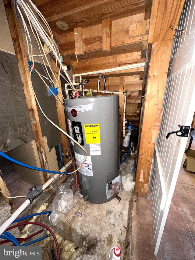 utilities featuring electric water heater