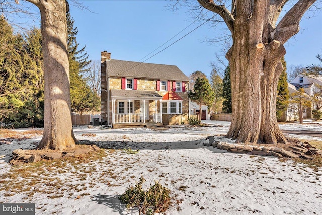 view of front of house featuring a porch