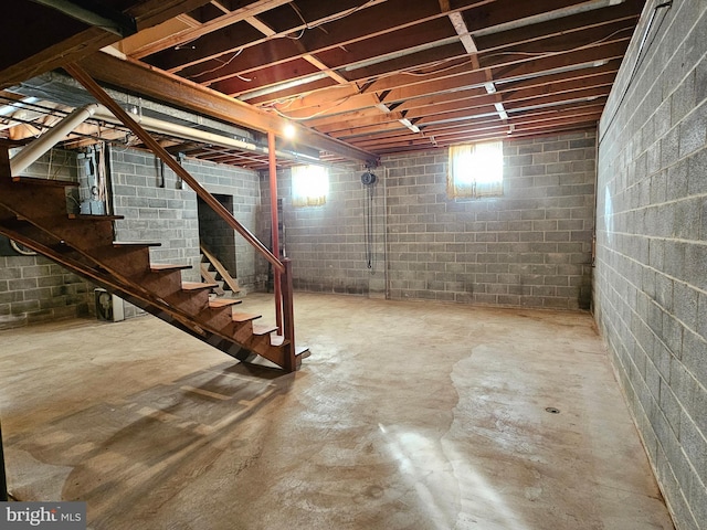 view of basement