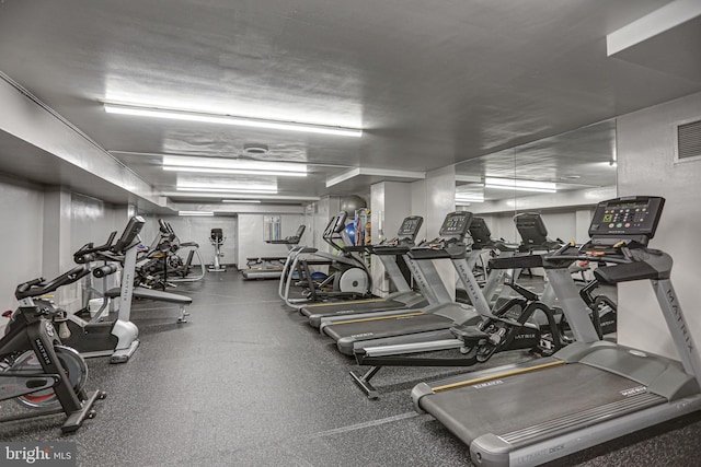 view of exercise room