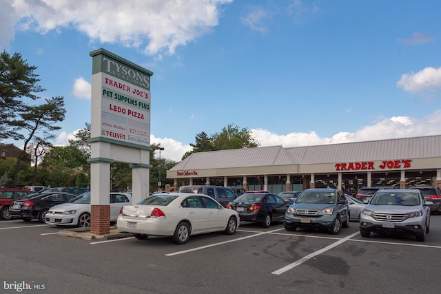 view of parking / parking lot