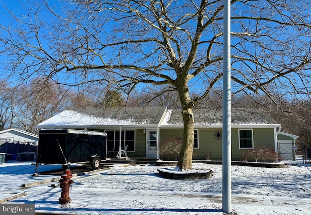 view of front of home