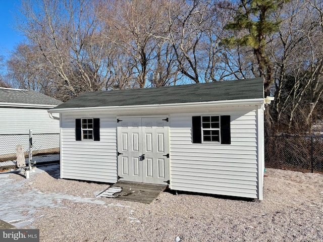 view of outbuilding