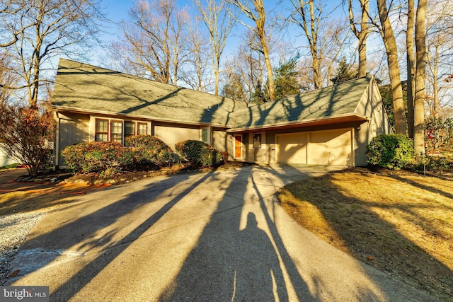 ranch-style house with a garage