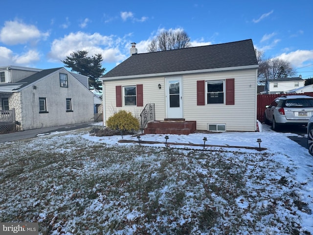 view of front of home