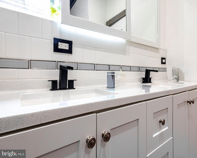 details with backsplash and sink