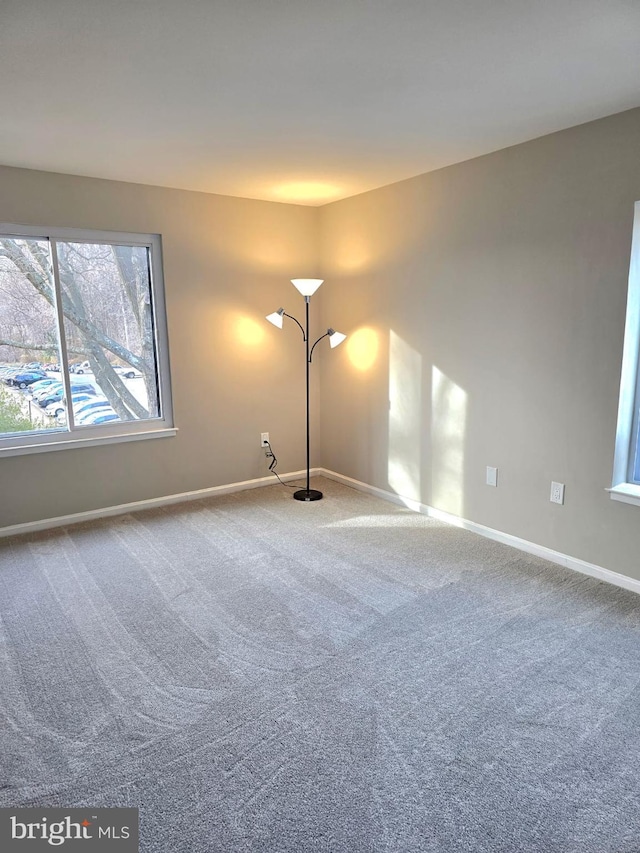 view of carpeted empty room