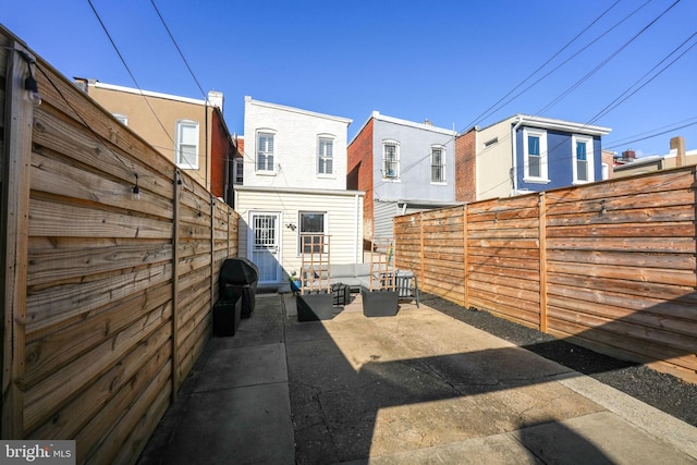 view of patio / terrace featuring a fenced backyard