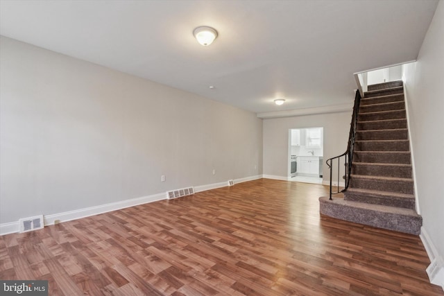 interior space featuring hardwood / wood-style flooring