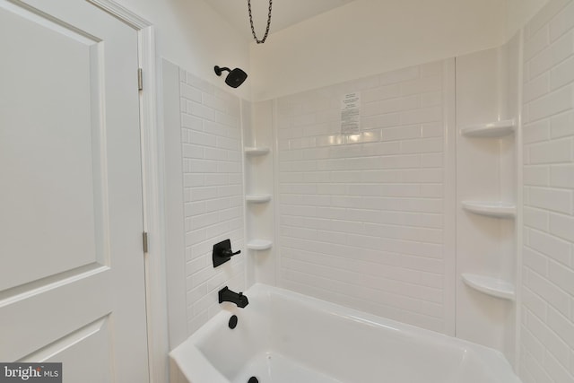 full bathroom with shower / bath combination