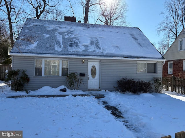 view of front facade