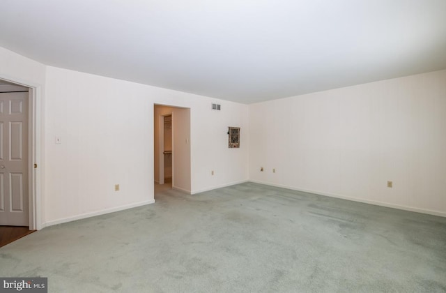 empty room with light carpet