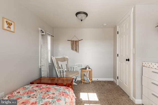 bedroom featuring carpet floors