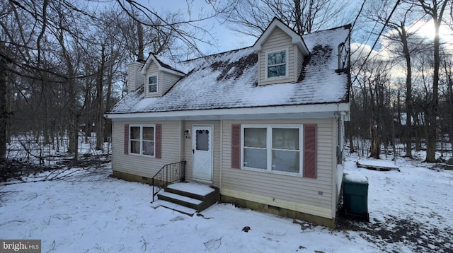 view of cape cod-style house