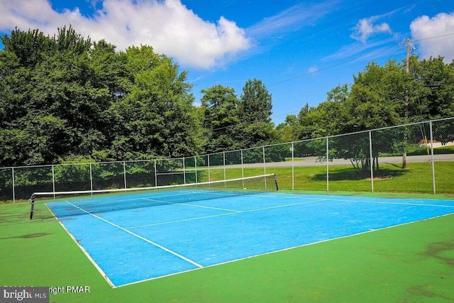 view of tennis court